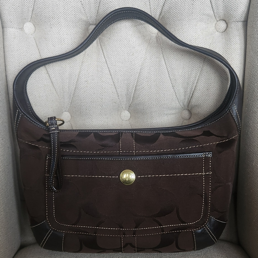 Coach Ergo Brown Leather Shoulder Bag